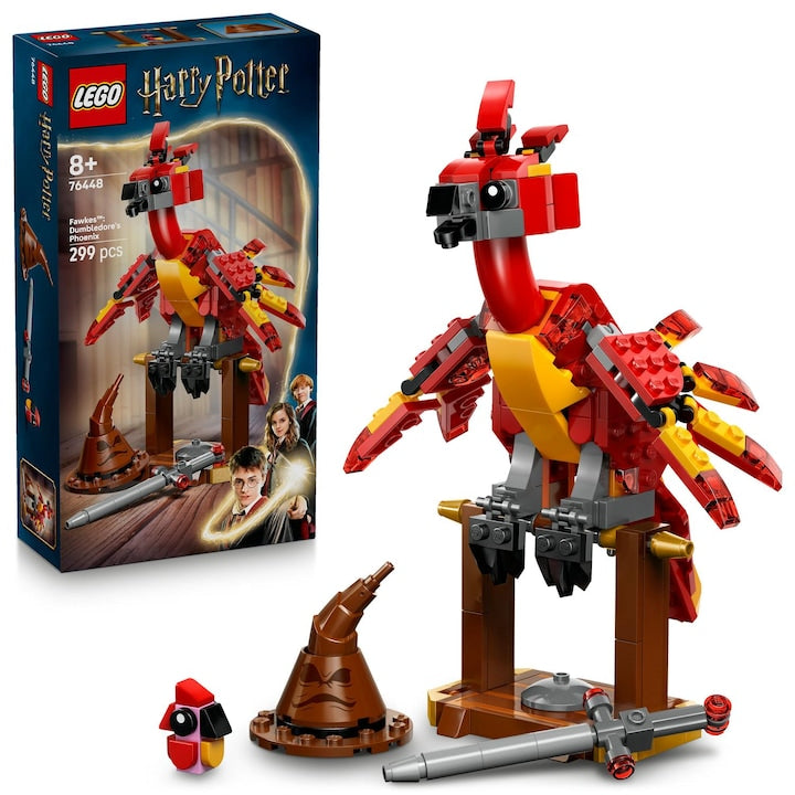 LEGO Harry Potter 76448 - Fawkes: Phoenixul lui Dumbledore (299 piese)
