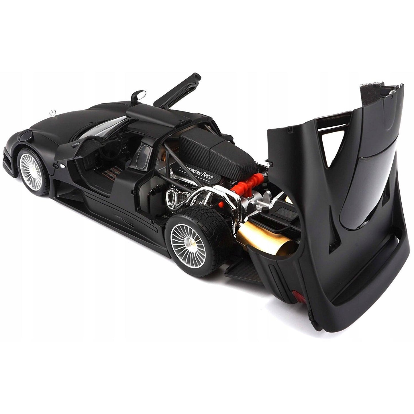Mercedes-Benz CLK-GTR negru mat - 1/18 Maisto