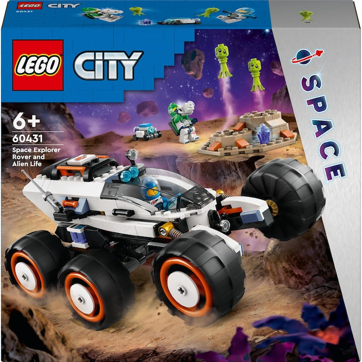 LEGO City 60431 - Rover de explorare spatiala si viata extraterestra (311 piese)