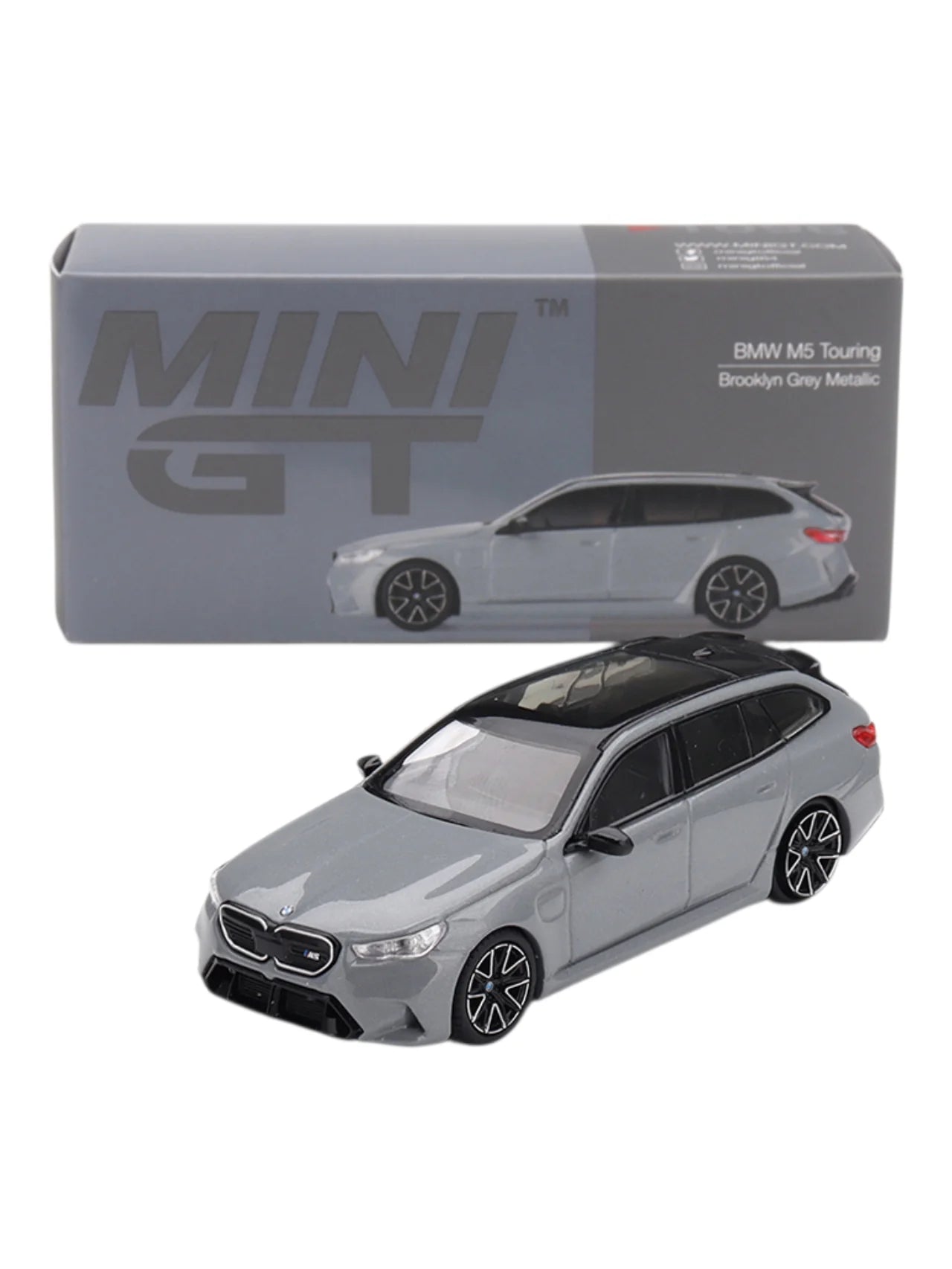 BMW M5 Touring Brooklyn grey metallic - 1/64 Mini GT