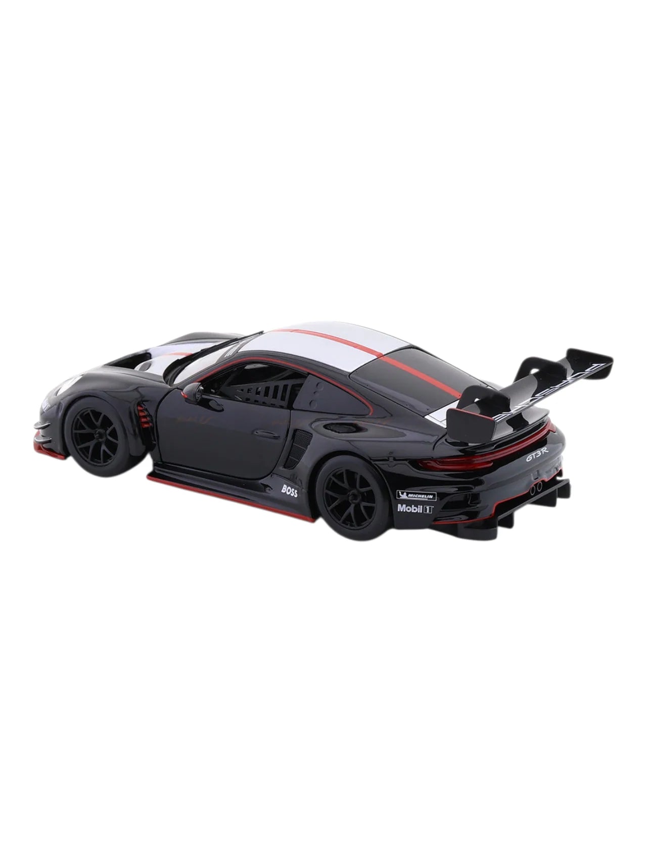 Porsche 911 GT3 R negru/argintiu/rosu - 1/24 Bburago
