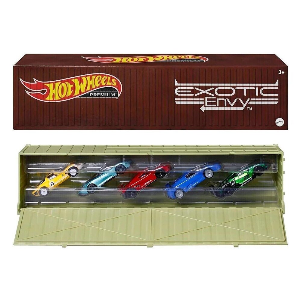 Set 5 masinute metalice Exotic Envy Container - 1/64 Hot Wheels Premium