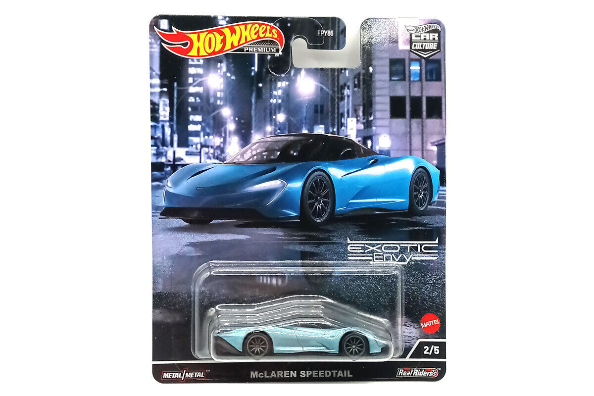 Mclaren Speedtail bleu - 1/64 Hot Wheels Premium