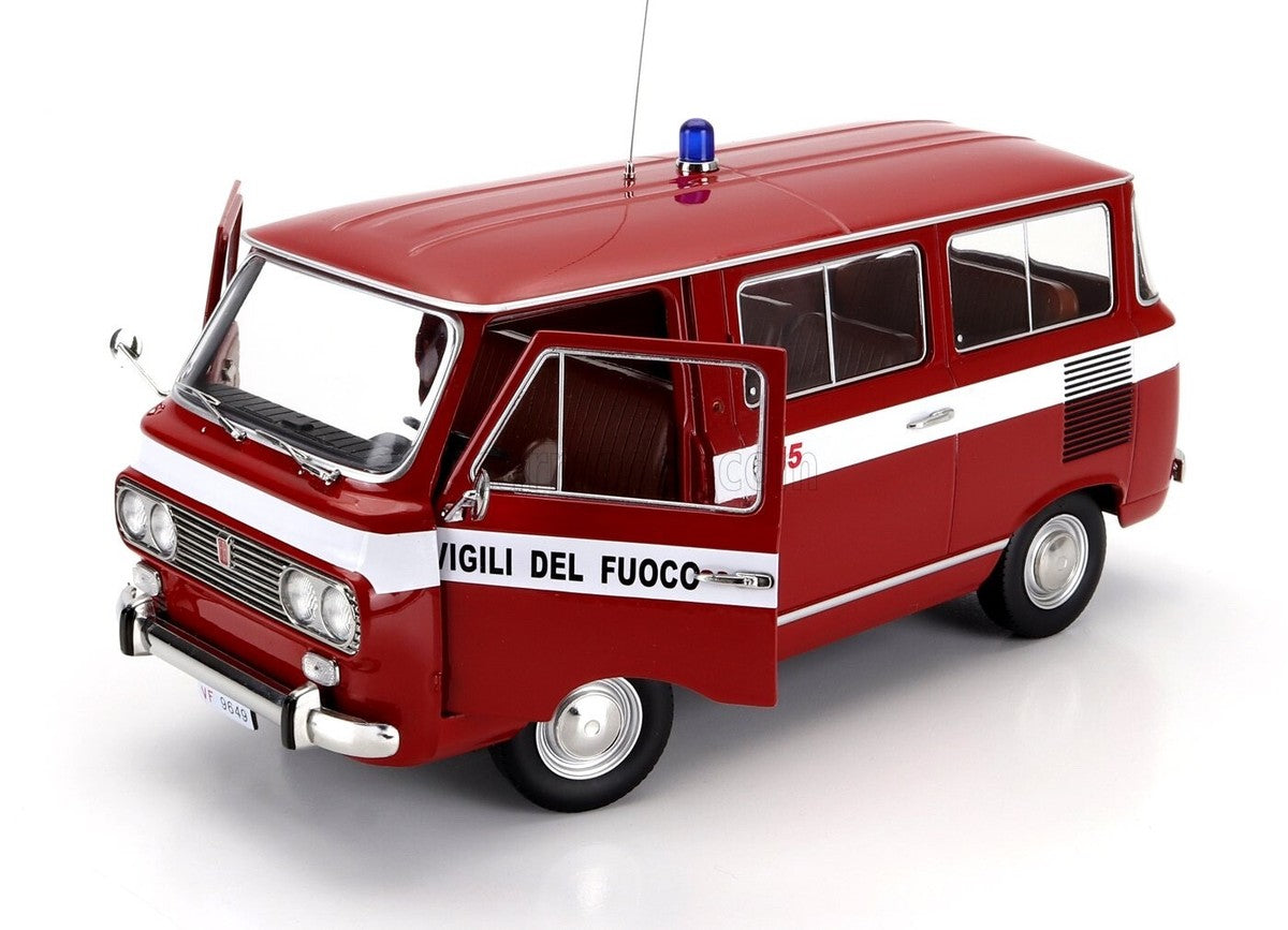 Fiat 850 Familiare Vigili Del Fuoco 1970 rosu - 1/18 Mitica