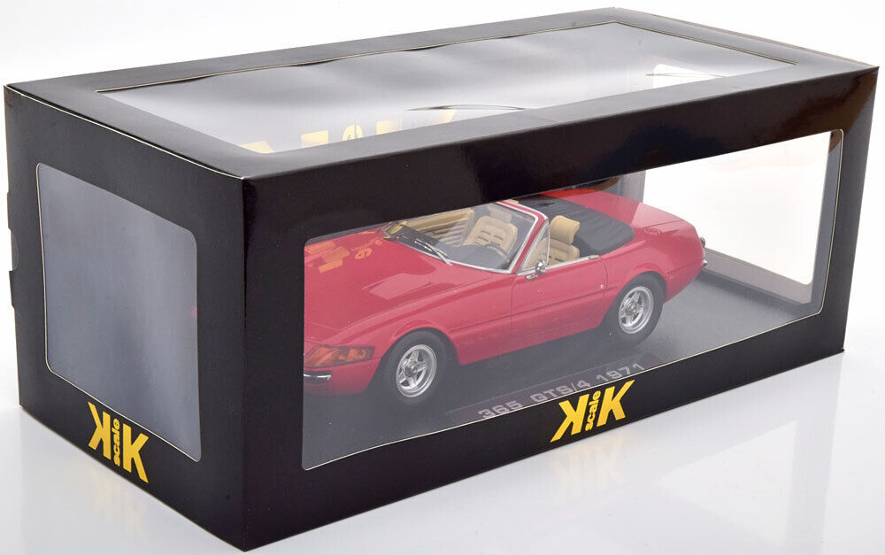 Ferrari 365 GTS/4 1971 rosu cu interior crem - 1/18 KKScale