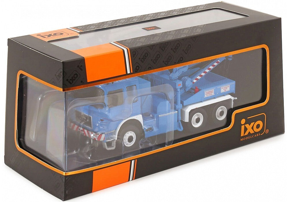 Camion MAN F8 26.281 albastru cu vitrina plexiglass - 1/43 Ixo Modelcars