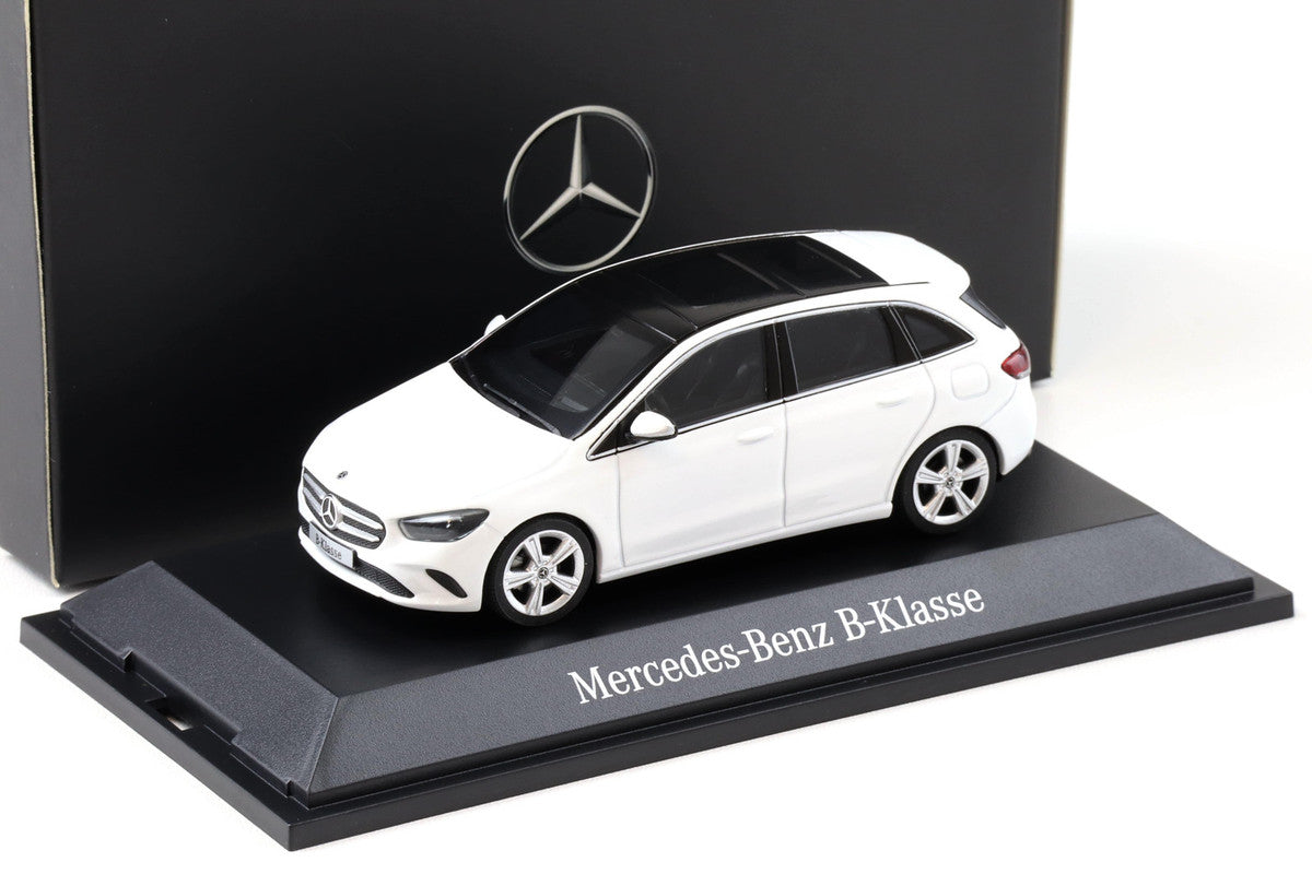 Mercedes B-Class alb cu vitrina plexiglass - 1/43 Herpa