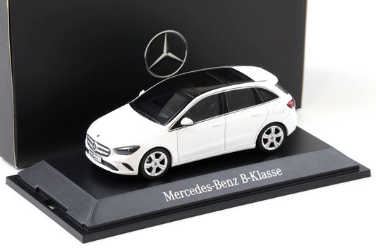 Mercedes B-Class alb cu vitrina plexiglass - 1/43 Herpa