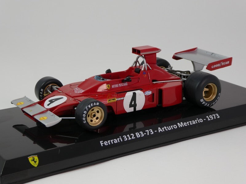 Formula 1 Ferrari 312 B3-73 Arturo Merzario 1973 cu vitrina - 1/24 Altaya