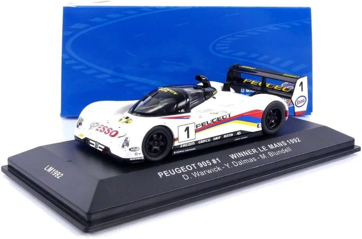 Peugeot 905 #1 Winner Le Mans 1992 cu vitrina plexiglass - 1/43 Ixo Models