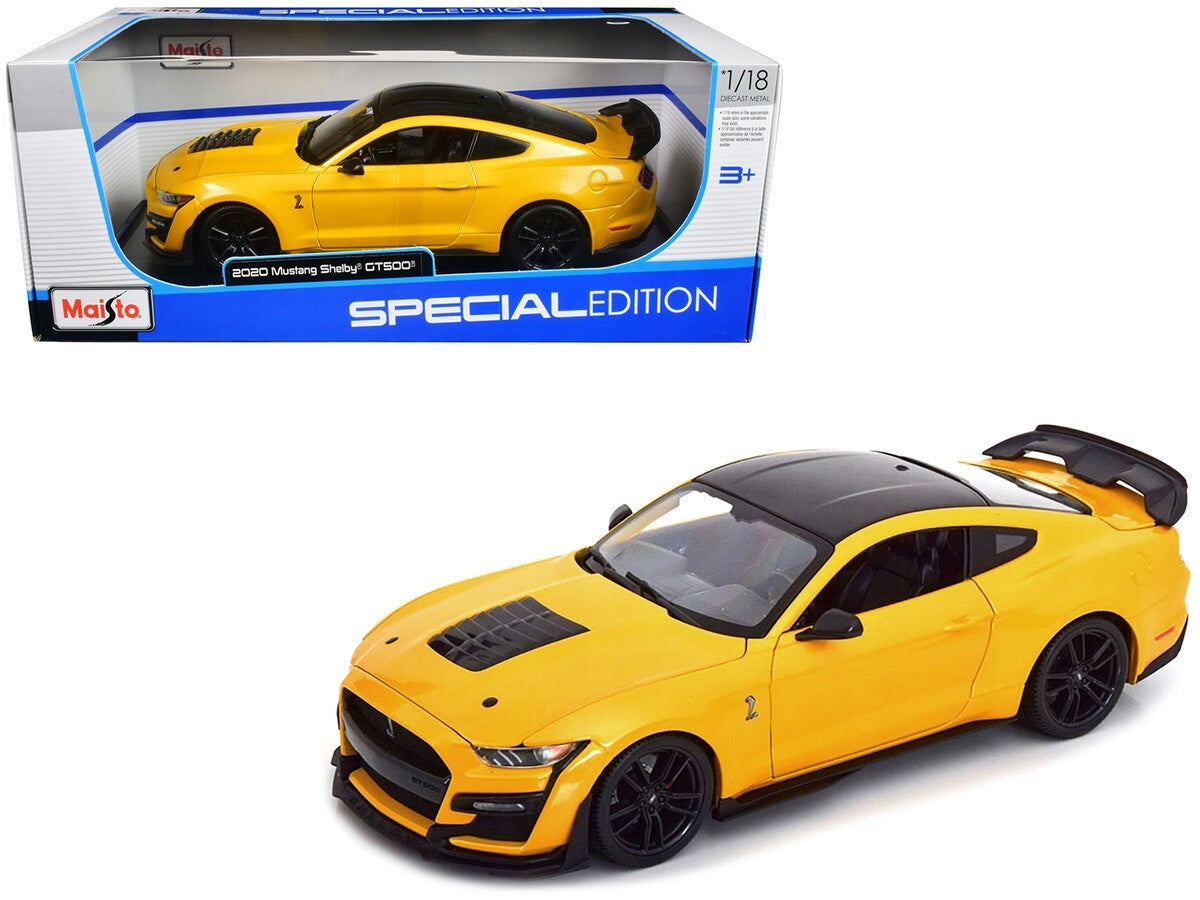 Mustang Shelby GT500 2020 galben/negru - 1/18 Maisto