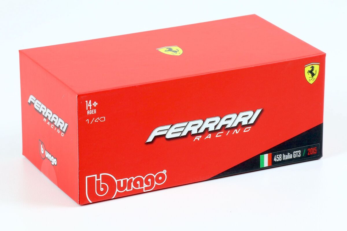 Ferrari 458 Italia GT3 2015 #64 cu vitrina plexiglass - 1/43 Bburago Signature