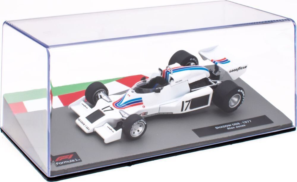 Formula 1 Shadow DN8 1977 #17 Alan Jones cu vitrina plexiglass - 1/43 Edicola