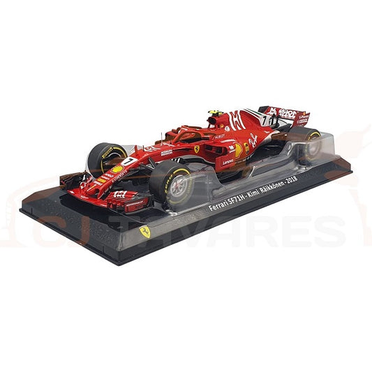 Formula 1 Ferrari SF71H Kimi Raikkonen 2018 #7 cu vitrina - 1/24 Altaya