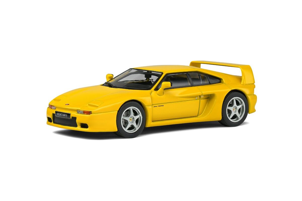 Venturi 400GT galben cu vitrina plexiglass - 1/43 Solido