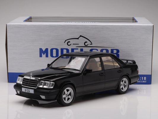 Mercedes-Benz W124 Tuning negru - 1/18 Model Car Group