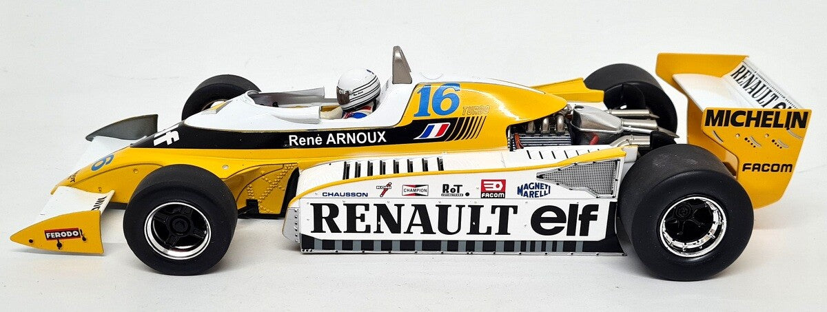 Formula 1 Renault RS10 #16 Great Britain GP 1979 Rene Arnoux - 1/18 Model Car Group
