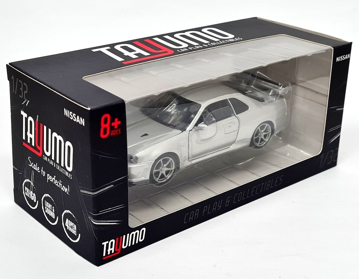 Nissan GT-R34 V-Spec II gri - 1/32 Tayumo