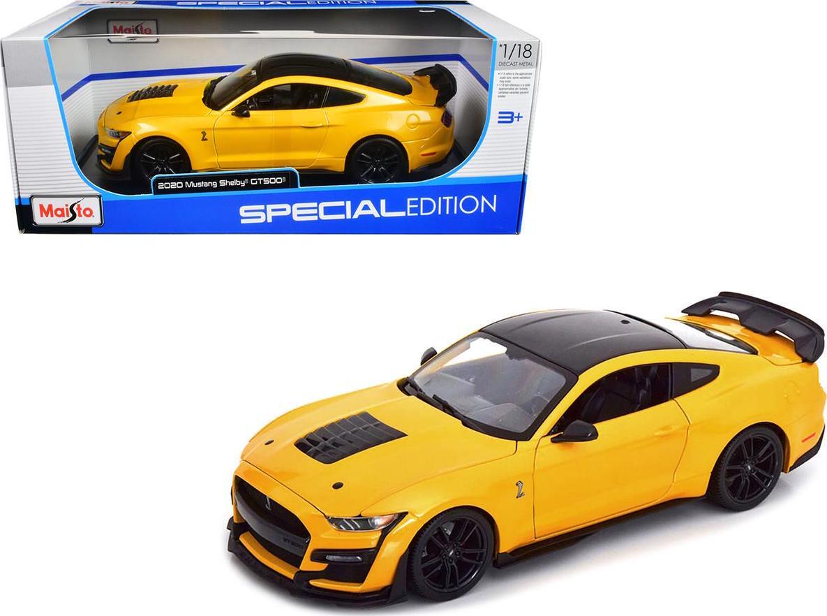 Mustang Shelby GT500 2020 galben/negru - 1/18 Maisto