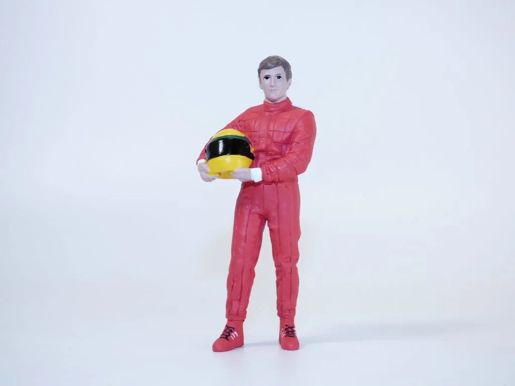 Figurina pentru diorama Pilot cu casca galbena - 1/18 American Diorama