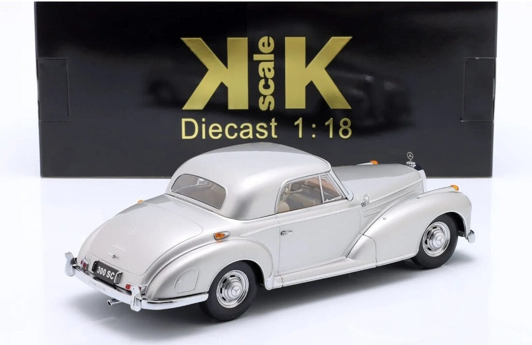 Mercedes 300 SC Coupe 1955 argintiu - 1/18 KK-Scale
