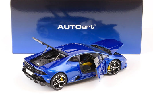Lamborghini Huracan EVO 2019 blue nethuns - 1/18 Autoart