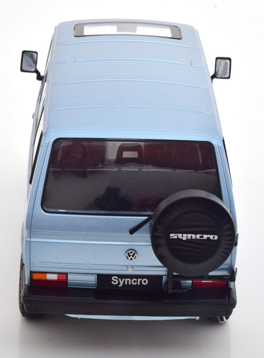 VW Bus T3 Syncro 1987 bleu - 1/18 KK-Scale