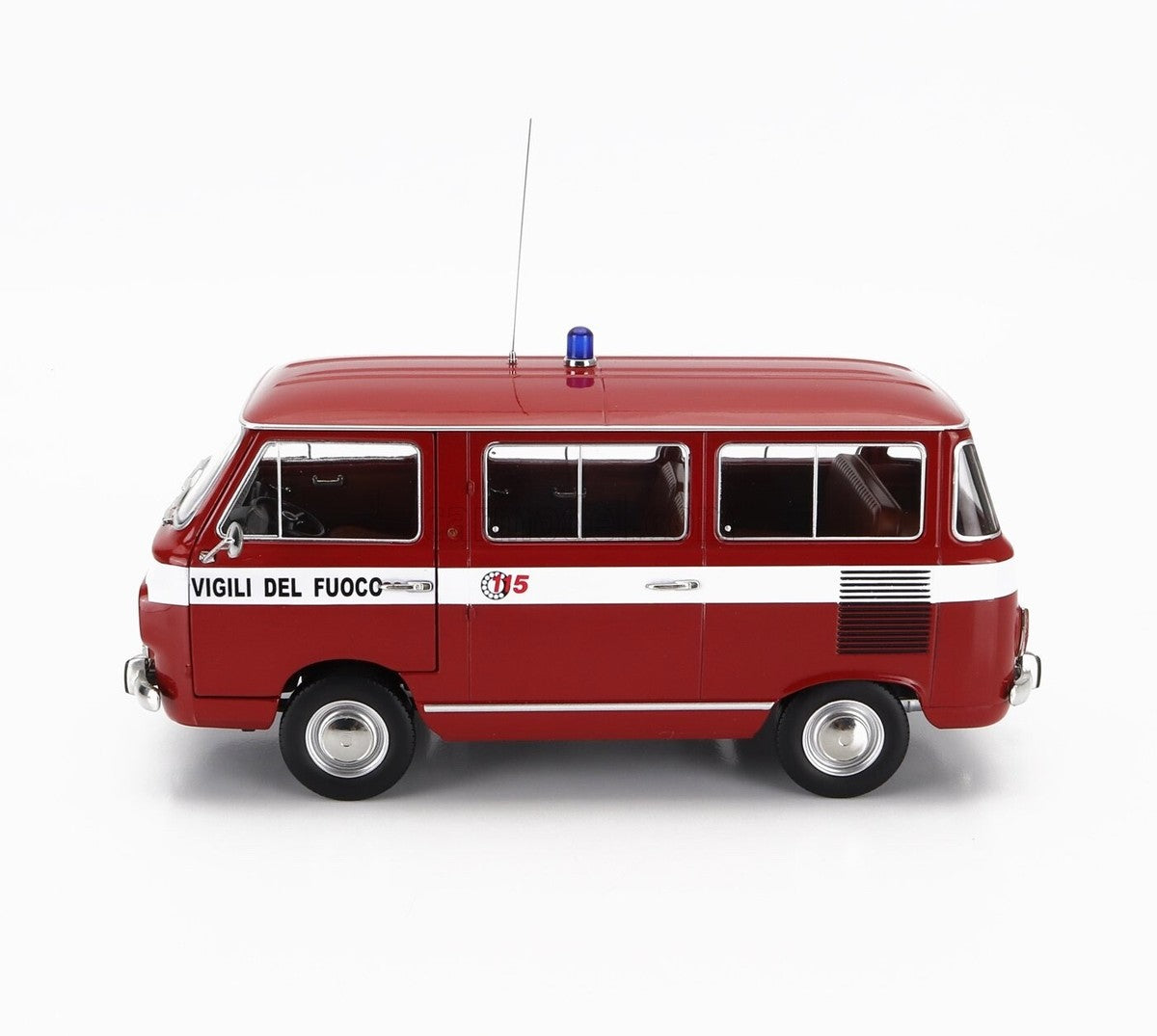Fiat 850 Familiare Vigili Del Fuoco 1970 rosu - 1/18 Mitica