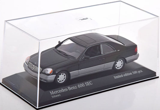 Mercedes-Benz 600 SEC 1/500pcs cu vitrina plexiglass - 1/43 Minichamps