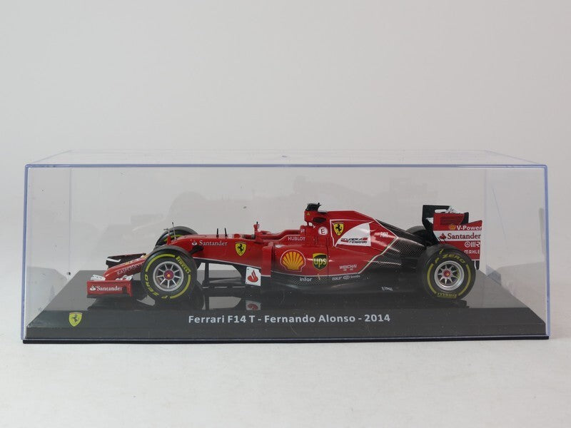 Formula 1 Ferrari F14 T Fernando Alonso 2014 cu vitrina - 1/24 Altaya