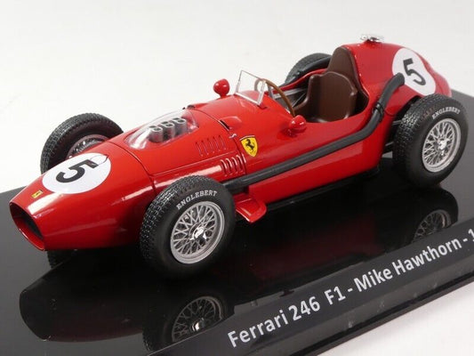 Formula 1 Ferrari 246 F1 #5 Mike Hawthorn 1958 cu vitrina plexiglass - 1/24 Premium Collectibles