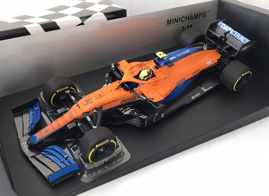 Formula 1 McLaren MCL35 Lando Norris #4 pole position russian GP 2021 - 1/18 Minichamps