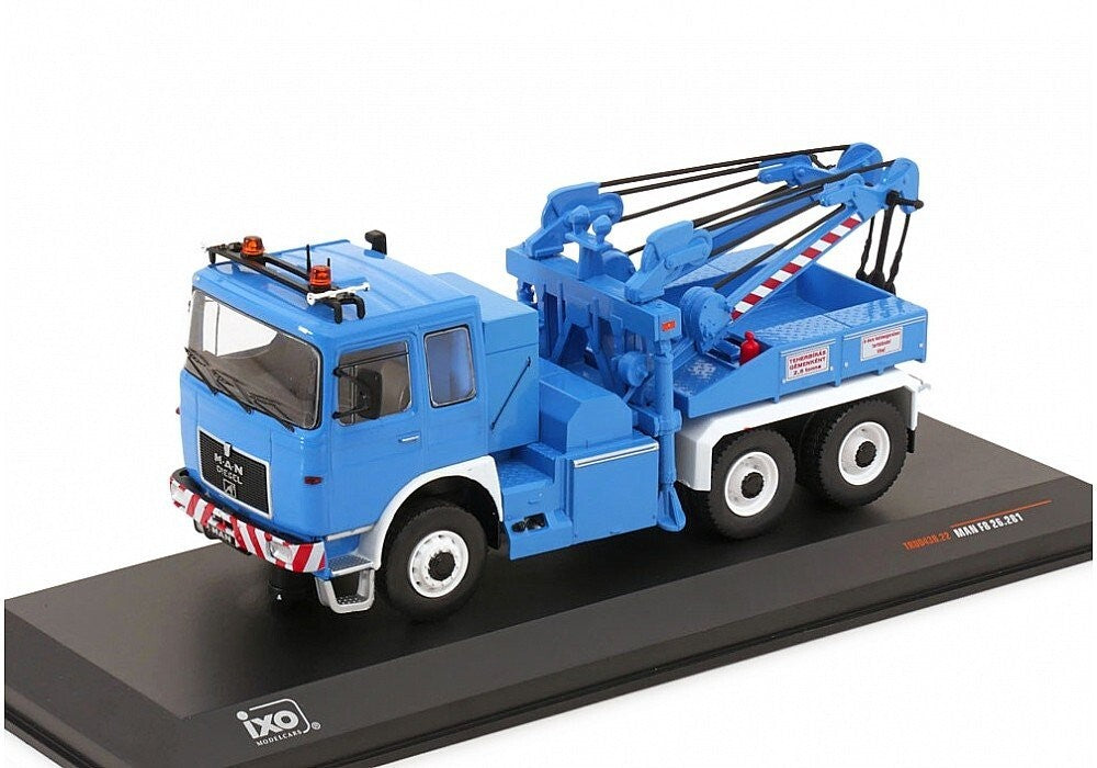 Camion MAN F8 26.281 albastru cu vitrina plexiglass - 1/43 Ixo Modelcars