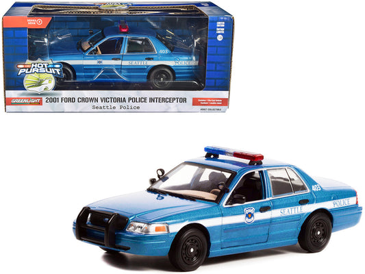 Ford Crown Victoria Police interceptor 2001 Seattle Police - 1/24 Greenlight