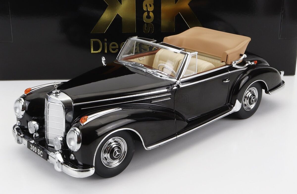 Mercedes 300 SC Cabriolet 1957 negru/crem - 1/18 KK-Scale