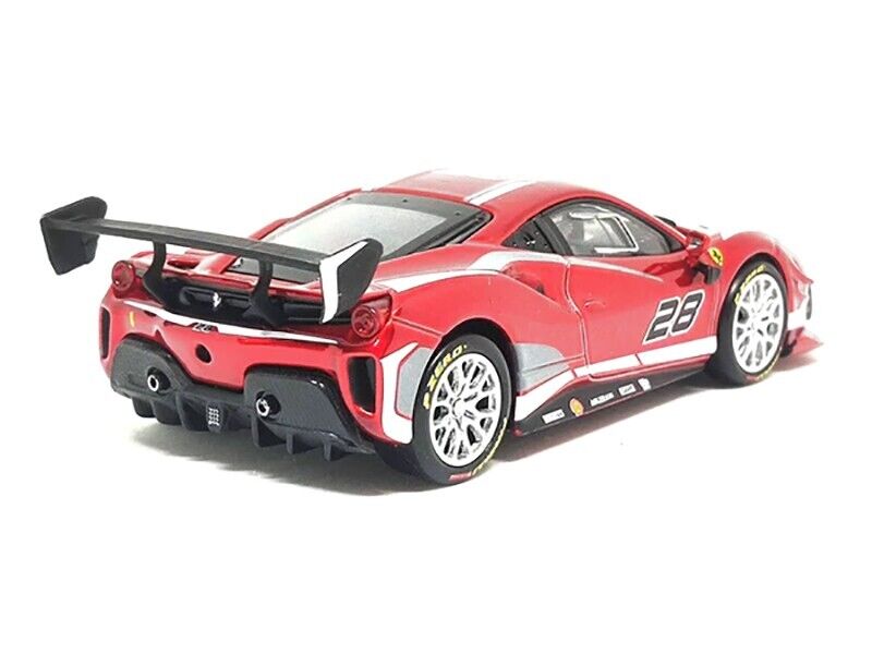 Ferrari 488 Challenge EVO 2020 #28 cu vitrina plexiglass - 1/43 Bburago Signature
