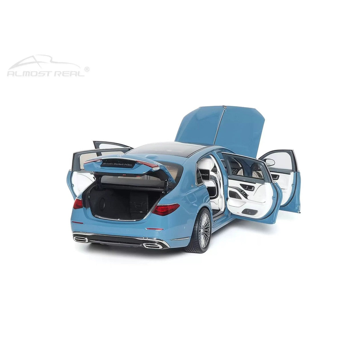Mercedes-Maybach S-Class 2021 vintage blue - 1/18 Almost Real