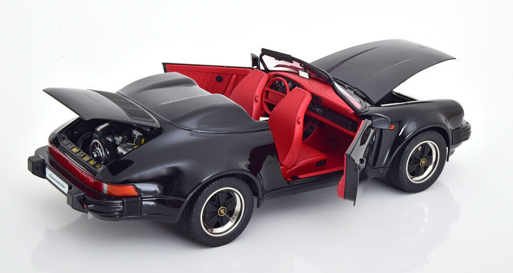 Porsche 911 Speedster 1989 negru - 1/12 Schuco