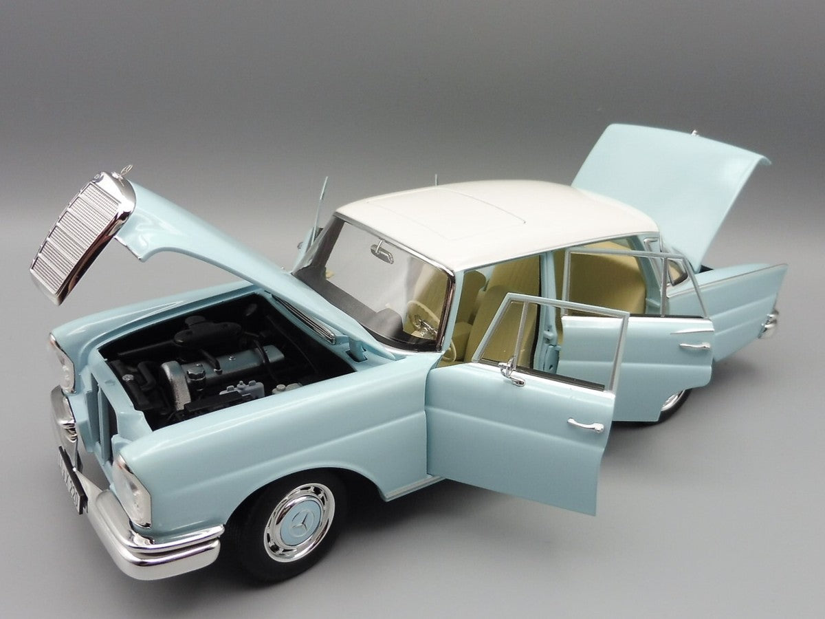 Mercedes-Benz 220 S bleu 1965 - 1/18 Norev