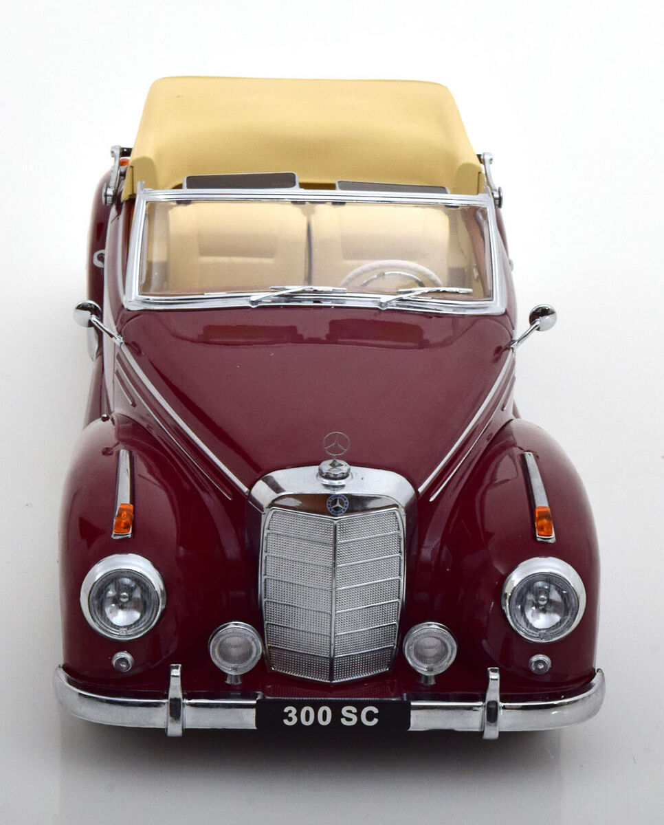 Mercedes 300 SC Cabriolet 1957 visiniu/crem - 1/18 KK-Scale