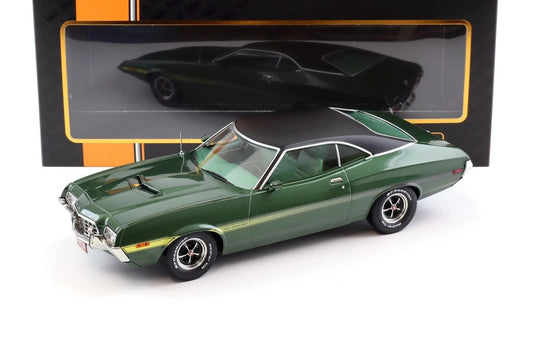 Ford Gran Torino Sport 2-Door 1972 verde inchis - 1/18 Ixo Models