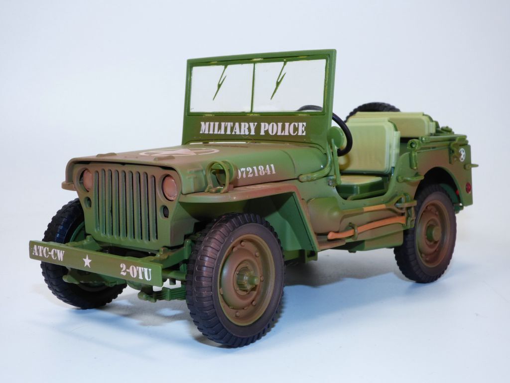 JEEP WILLYS US Army Military Police versiunea murdara - 1/18 American Diorama