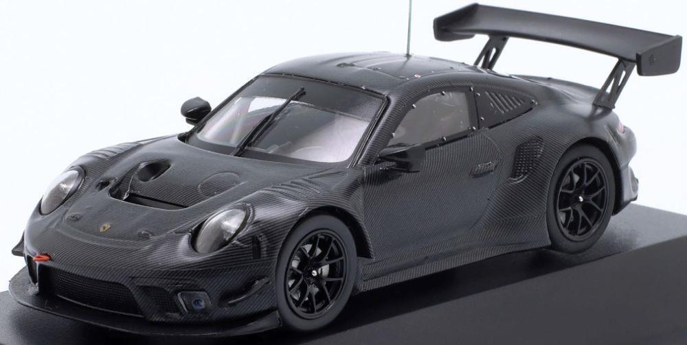 Porsche 911 GT3 R 2019 negru cu vitrina plexiglass - 1/43 Ixo Models