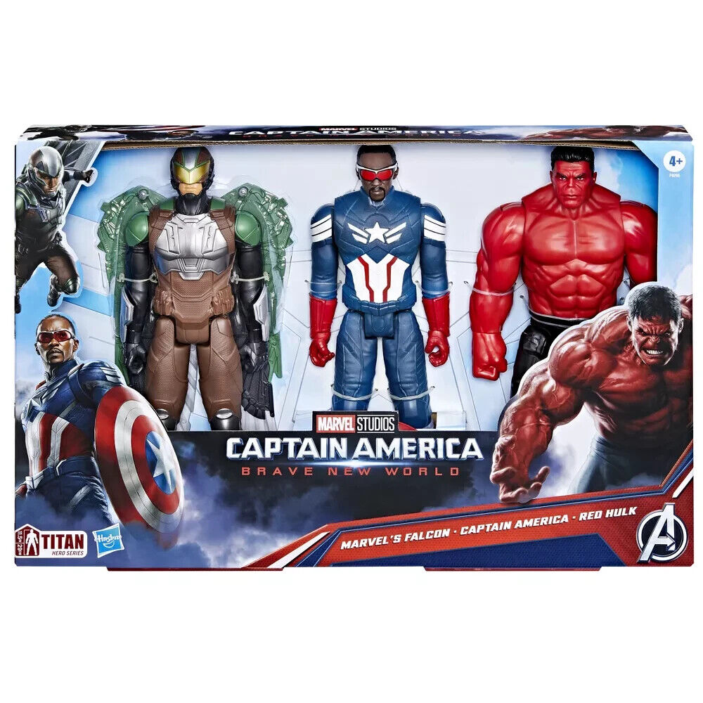 Set 3 figurine Marvel Studios Captain America Brave New World 29cm