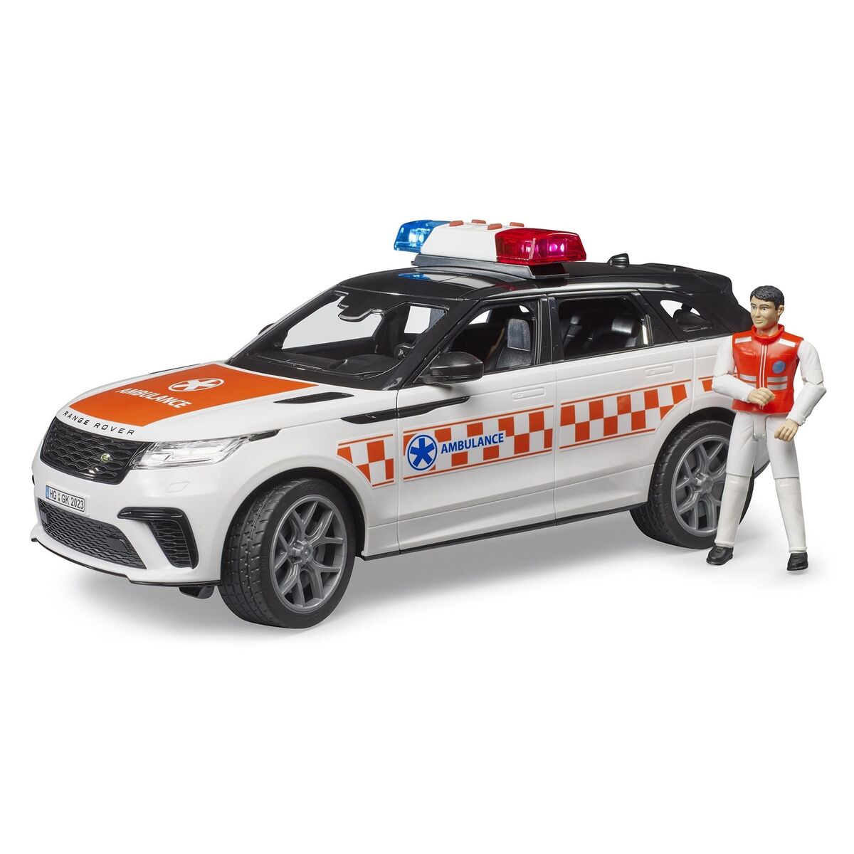 BRUDER 02885 - Masina de urgenta Range Rover Velar cu paramedic