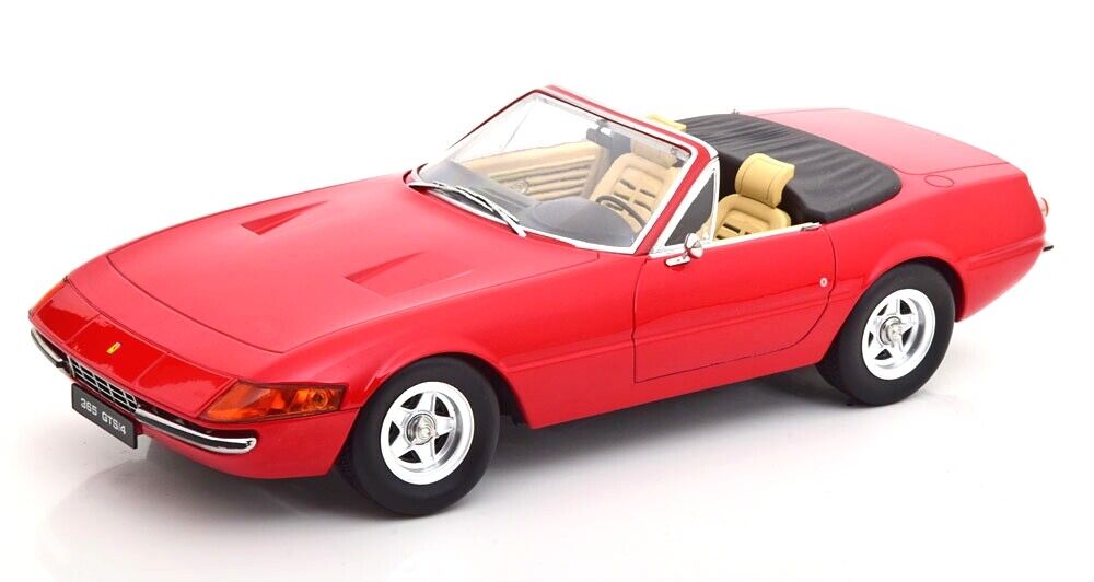 Ferrari 365 GTS/4 1971 rosu cu interior crem - 1/18 KKScale