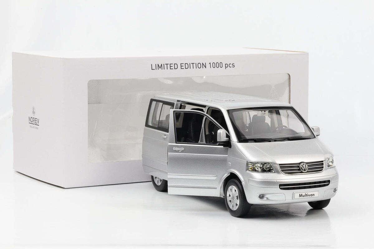 Volkswagen Multivan T5 2003 argintiu 1/1000pcs - 1/18 Norev
