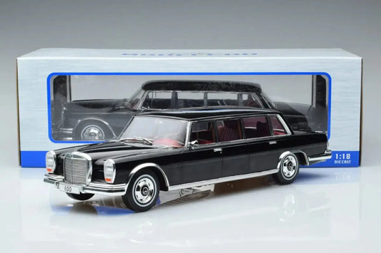 Mercedes-Benz 600 Pullman LWB W100 Year 1969 negru - 1/18 Model Car Group