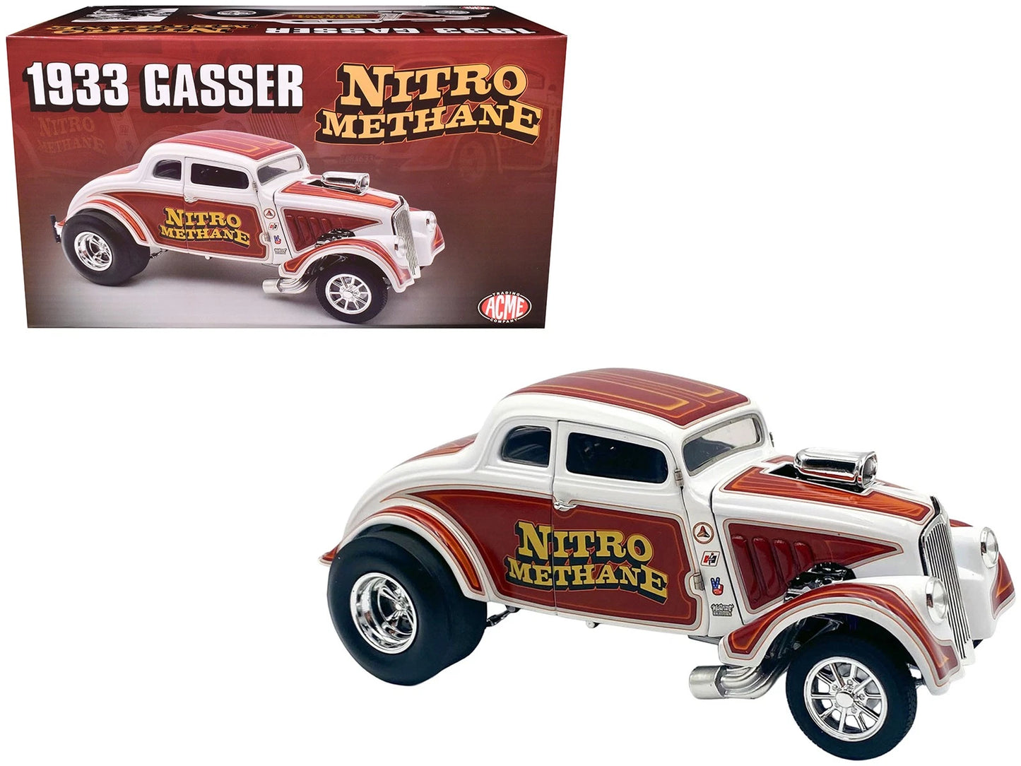 Gasser Nitro Methane 1933 maro/alb - 1/18 ACME