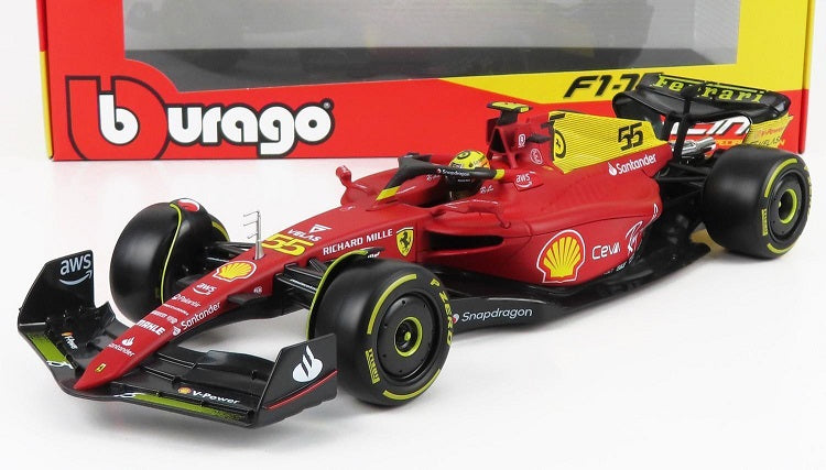 Formula 1  Ferrari F1-75 #55 Carlos Sainz 2022 Italian GP - 1/18 Bburago